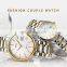 High Quality Best Couple Watches Skmei 1692 Waterproof Quartz Movement Stainless Steel Fashion Couple Watch