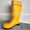china fashion new yellow pvc rain boots/mining work boots