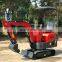 Chinese factory Europe design 1.0Ton Crawler Excavator Mini Digger Tractor for garden construction