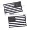 Custom ABS Plastic 123x75MM Black American Flag Side Fender Emblem Badge