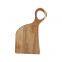 Natural Acacia Wood Irregular Steak Bread Board Dessert Tray with Hanging Ring Cutting Chopping Board Placement Plate Art