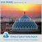 beautiful steel structure space frame mosque dome shed