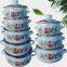ENAMEL CASSEROLE SET GLASS  ENAMEL CASSEROLE SET