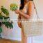 Hand woven from twisted Seagrass Bag, Natural Beach Bag, Tote Bag Round Straw Summer basket Vietnam Supplier