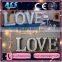 ACS romantic giant love letter&wedding light up letters for sale