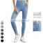 Anti-Rolling Double Side Pockets Sports Leggings Custom Gym Fitness Legging High Waist Butt Lifting Pants Women Yoga Leggings