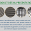 Cesto de filtro de malla perforada / Filtro cónico de malla de alambre de acero inoxidable sinterizada / Cesto de filtro de malla de alambre perforada