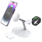 3-in-1 portable mobile phone bracket wireless charger 15W High Quality Desktop Magnetic headset watch Charge Station