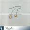 8 - 9mm rice shape freshwater pearl earring hook