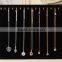 Hot Sale Black Velvet Cheap Cardboard Necklace Chain Display Stand S1277