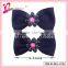 196 Color grosgrain with plastic flower wholesale plastic hair clip