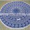 Ombre Mandala Round Beach Towel Fringes Custom Large Towels Wholesale