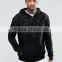 China oem customize pattern black 100%cotton leisure wholesale hoodies