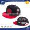 Best selling fashion brown leather strap snapback hats custom trucker hat leather