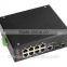 10-port Industrial PoE Switch with 8 PoE Ports surveillance secur system poe