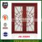 frosted glass lattice wooden door