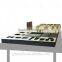 Hot design acrylic cosmetic display stand made of black organic glass