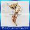 New Fashion High Quality Unique Opal Fox Brooch Christmas Gifts Rhinestones Brooch Factory Direct Price B0097