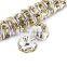 Silver Plated Jonquil Color #213 Rhinestone Jewelry Rondelle Spacer Beads Variation Color and Size 4mm/6mm/8mm/10mm