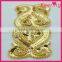 Sew on dress fashion gold sequin appliques wholesale WRAB-002