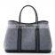 2015 Custom 3mm thick felt tote bag for shopping,pu handle