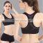 Custom womens crop tops, breathable seamless wireless womens yoga sports bra