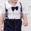 New kids summer clothes boy girl baby baby bib shorts T-shirt gentleman two piece