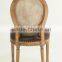 wood carving rattan back coffee room sets/leather dining chair(CH-211-3,DT-978-OAK)