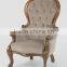European style Classic High back Fabric Office/Conference Wooden Armchair/Leisure Chair(CH-295)