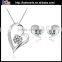 Wholesale women's 925 sterling silver wedding sets with sapphire stone