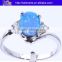 Hot !Custom 925 Sterling Silver Bridal Set Opal Engagement Rings