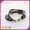 G68661K01 Layered Colored Black Green Hasp Cable Rope Bracelet Wholesale Fashion Bangles Infinity Kids Gps Sport Bracelet