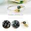 baroque shape tahitian real pearl with s925 bangles very cute design