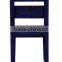 SEA BLUE VINTAGE MANGO WOOD DINING CHAIR , RETRO SOLID WOOD DINING CHAIR