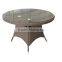 aluminum outdoor furniture sling table with teak