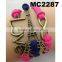 fashion cheap handmade braided leather rope charm bracelet jewelry