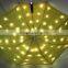 New product yellow and red LED umbrella in the fabric and handle