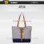 2016 new style shopping bag recycable canvas shopping bag large capacity lady bag