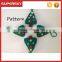 V-509 customize handmade knitted christmas tree ornaments with buttons christmas decoration hanging toy ornament gift