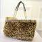 2015 shoulder lady handbag sale, faux fur trendy bag