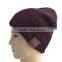 2015 hot sell style winter leather hat with bluetooth headphone