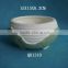 2016 multicapacity white oblate ceramic flower pot, flower planter