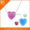 925 silver love heart opal pendant necklace