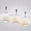 Top quality LED Pendant Lights 3 heads ceramic round pendant lamps