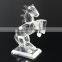 Customized crystal horse decoration pieces