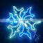 White and Blue Snowflake 120L LED Rope Light