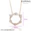 43011 xuping jewellry 2016 fashion rose gold color necklace with circle pendant                        
                                                Quality Choice