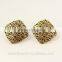 Fancy fake gold diamond jhumka stud earrings for women