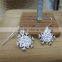 Christmas Beautiful Woman Jewelry Snow Flower Drop Earrings
