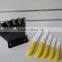 5pcs Ceramic Kithcen Knife Set, Ceramic blade with ABS soft touch handle in acrylic stand